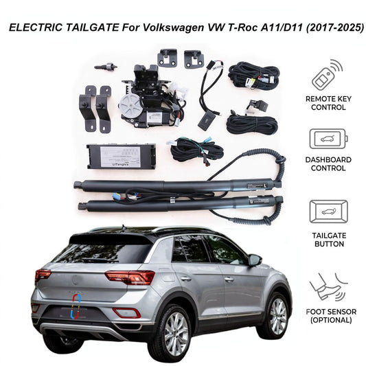Elektrische Heckklappenlift für Volkswagen VW T-Roc A11/D11 (2017-2025) | Volkswagen Smart Trunk Opener Upgrade | CE- & FCC-zertifiziert