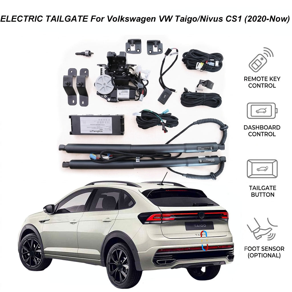 Elektrische Heckklappe für Volkswagen VW Taigo / Nivus CS1 (2020-Jetzt) | Intelligentes Upgrade für das Kofferraum des Coupé-SUV | CE- & FCC-zertifiziert
