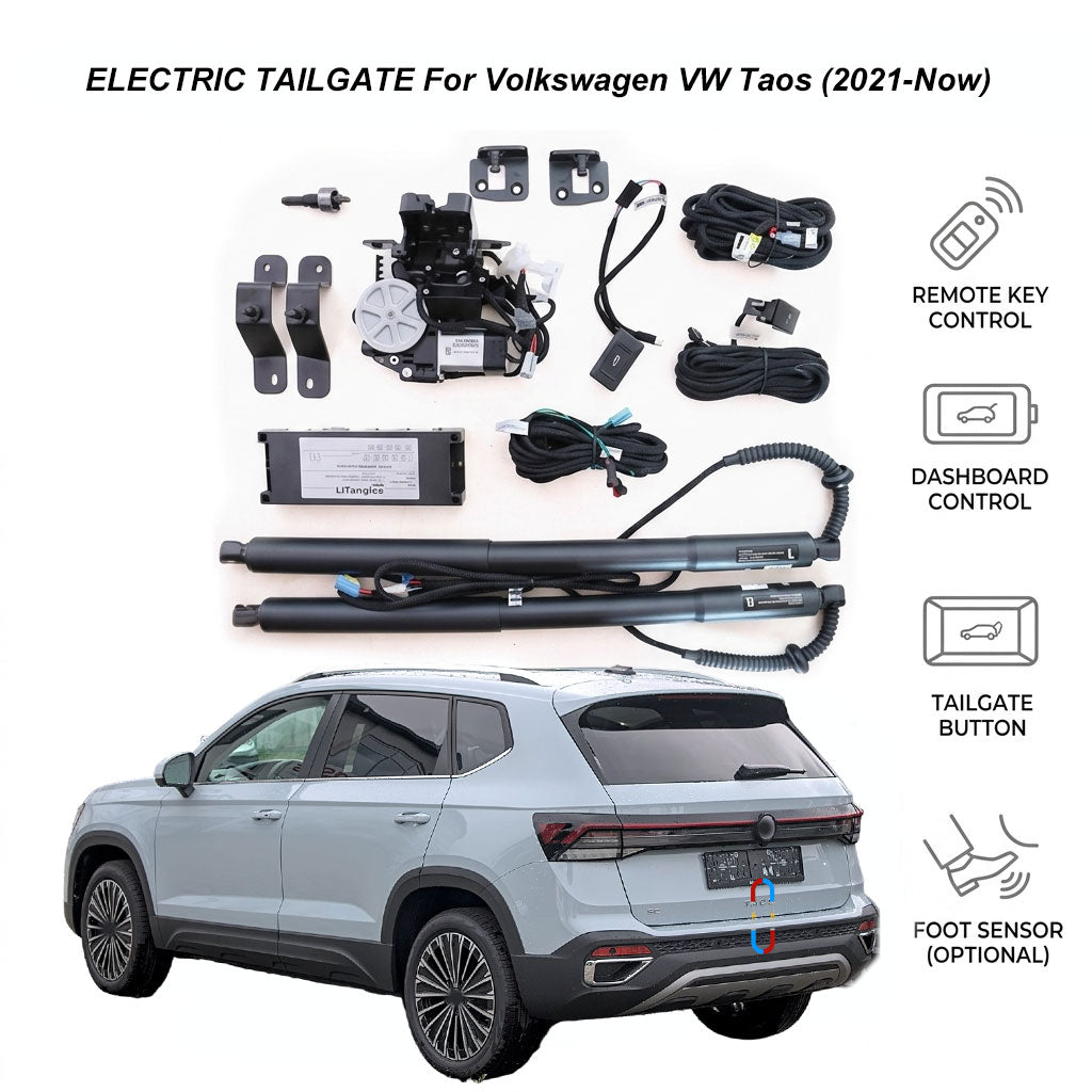 Electric Power Tailgate Lift for Volkswagen VW Taos (2021-Now) | Volkswagen Smart Trunk Opener Upgrade | CE & FCC Certified