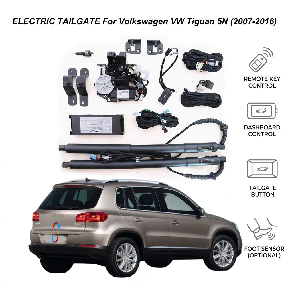 Electric Power Tailgate Lift for Volkswagen VW Tiguan 5N (2007-2016) | Volkswagen Smart Trunk Opener Upgrade | CE & FCC Certified