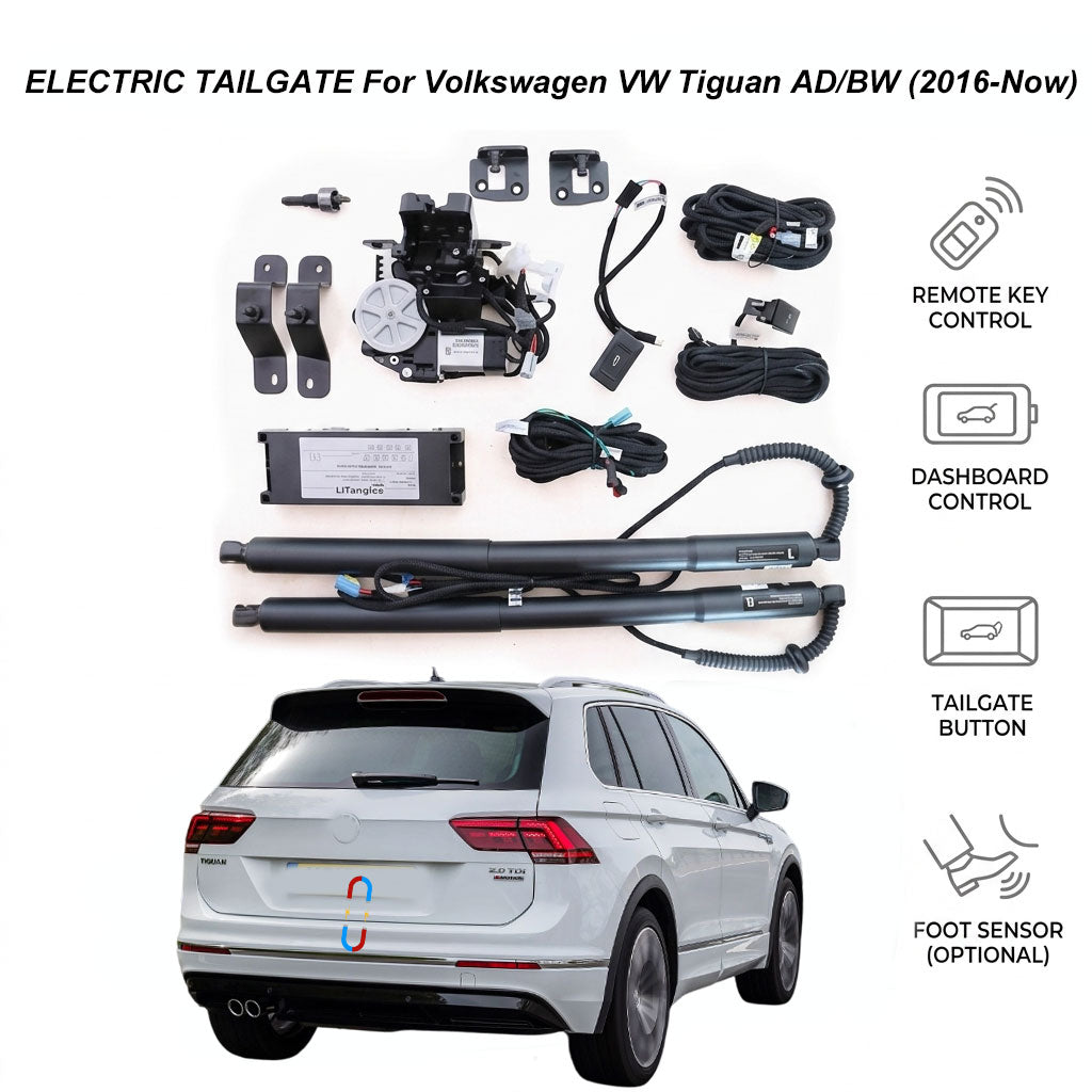 Electric Power Tailgate Lift for Volkswagen VW Tiguan AD/BW (2016-Now) | Volkswagen Smart Trunk Opener Upgrade | CE & FCC Certified