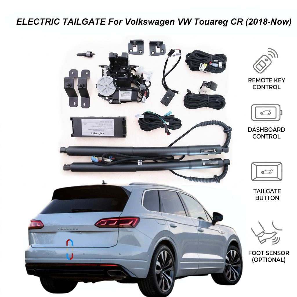 Electric Power Tailgate Lift for Volkswagen VW Touareg CR (2018-Now) | Volkswagen Smart Trunk Opener Upgrade | CE & FCC Certified