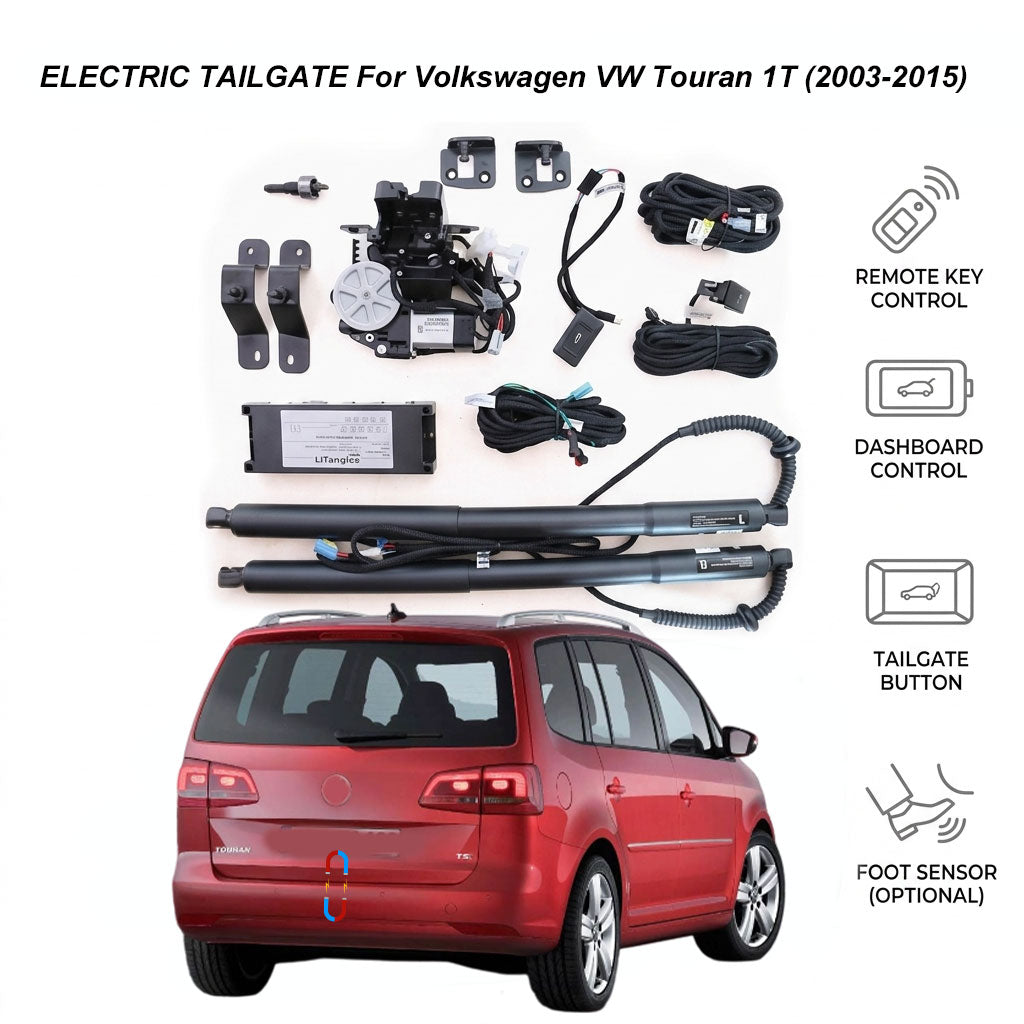 Elektrische Heckklappenöffnung für Volkswagen VW Touran 1T (2003-2015) | Smart Trunk Opener Upgrade für Volkswagen | CE- & FCC-zertifiziert