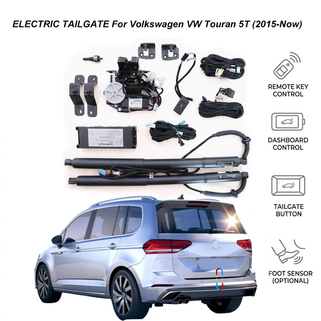 Electric Power Tailgate Lift for Volkswagen VW Touran 5T (2015-Now) | Volkswagen Smart Trunk Opener Upgrade | CE & FCC Certified