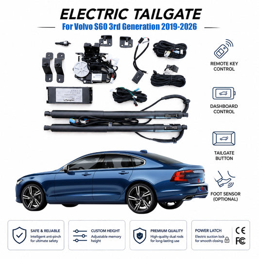 Für Volvo S60 3. Generation 2019–2026 Elektrischer Heckklappenöffner | Kofferraum Lift Kit | Ultra-leise | OEM-Passform & CE-zertifiziert
