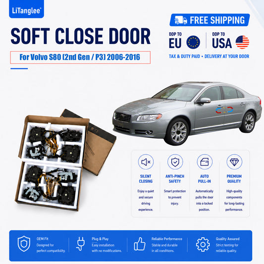 For Volvo S80 (2nd Gen / P3) 2006-2016 4-Door Electric Soft Close System  | LiTanglee