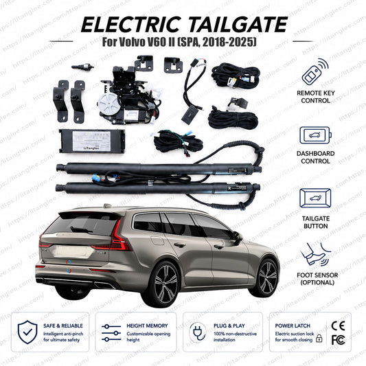 Elektrische Heckklappe für Volvo V60 II SPA (2018-2025) | Soft-Close Automatik & Fernbedienung