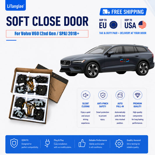 For Volvo V60 (2nd Gen / SPA) 2018+ 4-Door Electric Soft Close System | LiTanglee