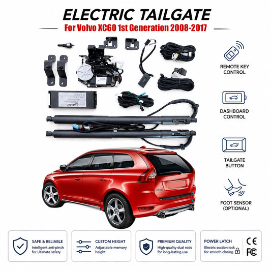 Für Volvo XC60 1. Generation 2008–2017 Automatisches elektrisches Heckklappen-Hebekit | Elektrischer Kofferraumöffner | Ultra-leise | OEM-Passform & CE-zertifiziert