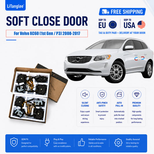 For Volvo XC60 (1st Gen / P3) 2008-2017 4-Door Electric Soft Close System | LiTanglee