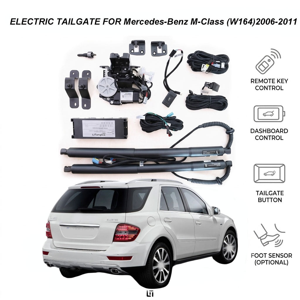 Premium Electric Power Tailgate Lift Kit for Mercedes-Benz M-Class (W164) 2006-2011 - Anti-Pinch & Plug-and-Play