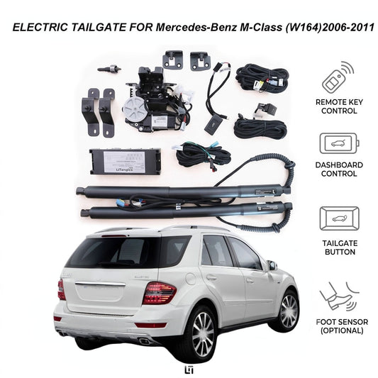 Premium elektrische Heckklappe Nachrüstsatz für Mercedes-Benz M-Klasse (W164) 2006-2011 – Einklemmschutz & Plug-and-Play