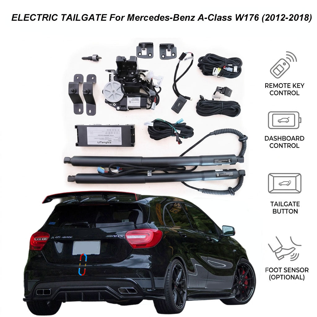 Electric Power Tailgate Lift for Mercedes-Benz A-Class W176 (2012-2018) | Smart Trunk Opener | CE Certified Automotive Grade