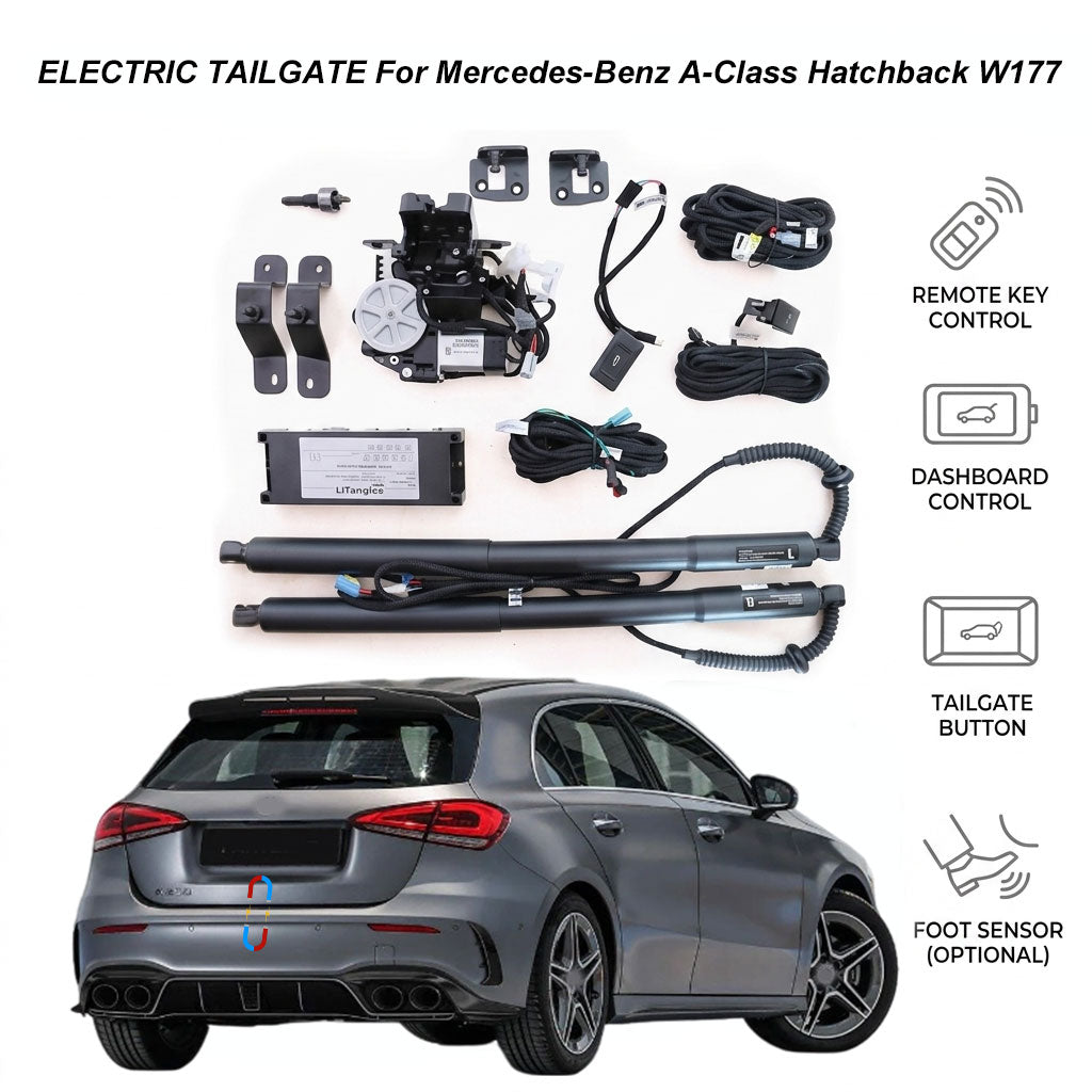 Electric Power Tailgate Lift for Mercedes-Benz A-Class Hatchback W177 (2018-Present) | Smart Trunk Opener | CE Certified Automotive Grade