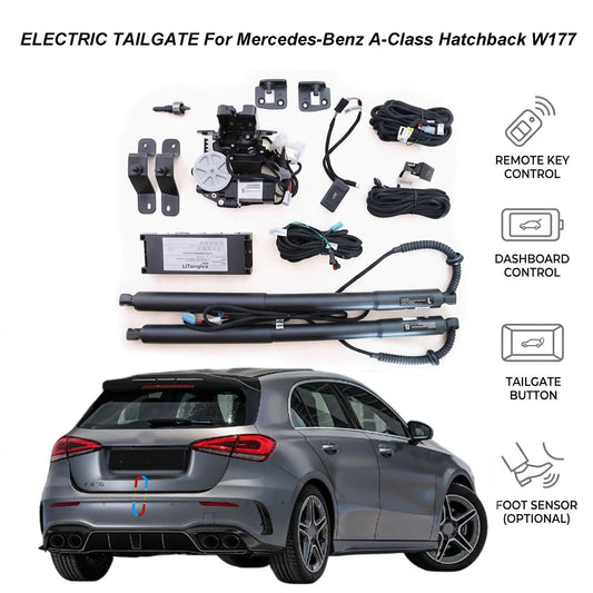 Elektrische Heckklappe für Mercedes-Benz A-Klasse Schrägheck W177 (2018-Heute) | Smarter Kofferraumöffner | CE-zertifiziert in Automobilqualität