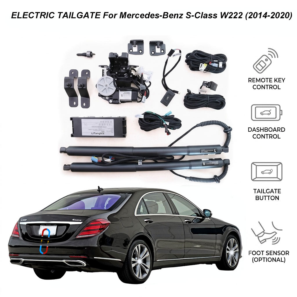 Electric Power Tailgate Lift for Mercedes-Benz S-Class W222 (2014-2020) | MB Smart Trunk Opener | CE & FCC Certified