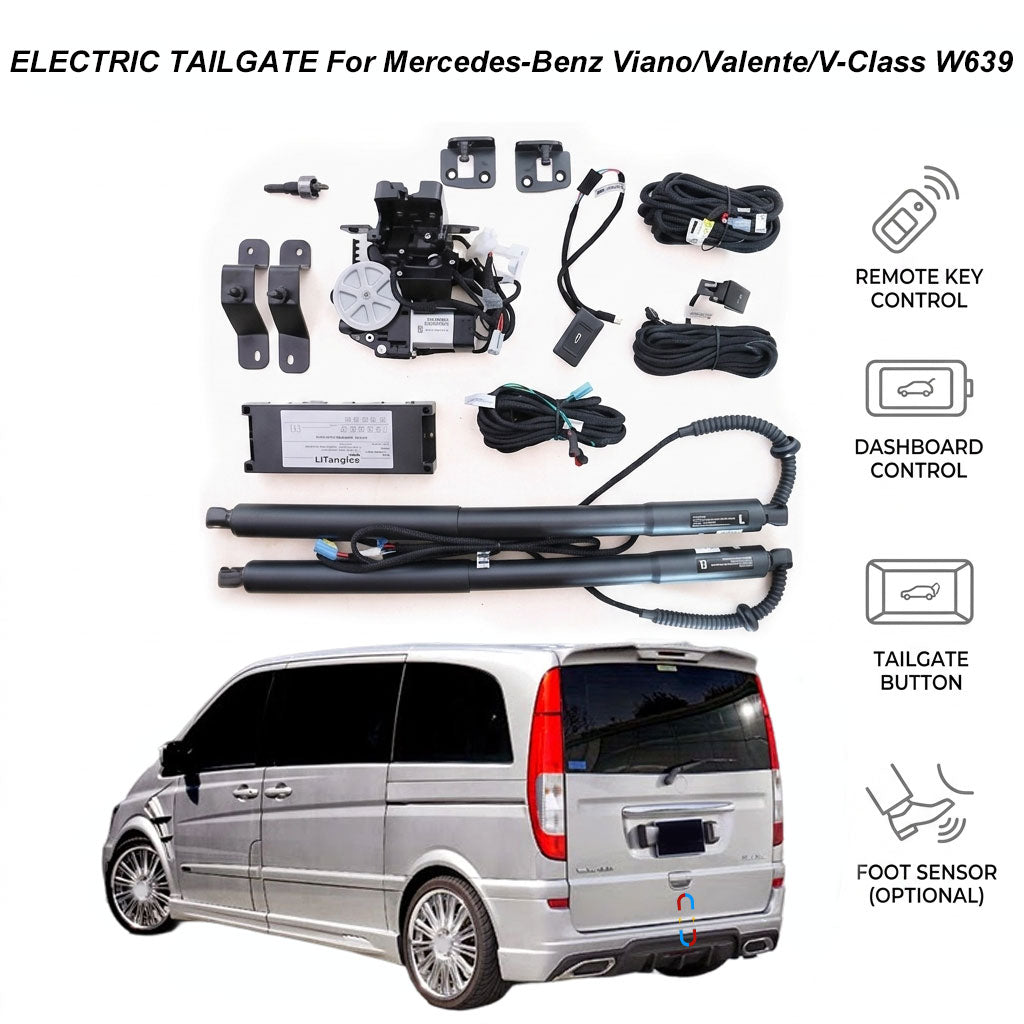Electric Power Tailgate Lift for Mercedes-Benz Viano / Valente / V-Class W639 (2004-2014) | MB Smart Trunk Opener | CE & FCC Certified