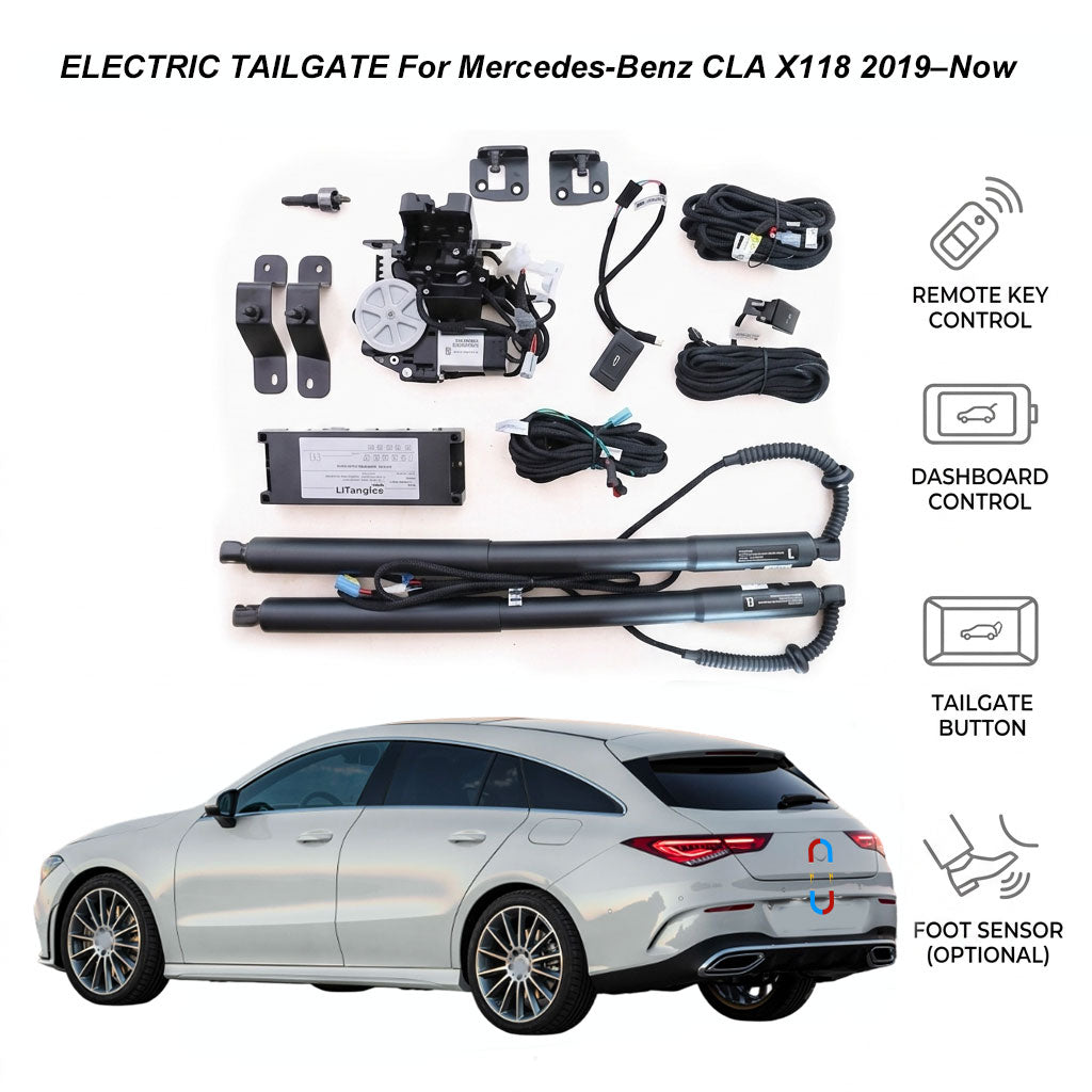 Portón Trasero Eléctrico para Mercedes-Benz CLA Shooting Brake X118 (2019-Actualidad) | Apertura Inteligente del Maletero | Certificación CE y FCC de Grado Automotriz
