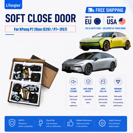 For XPeng P7 2Gen (E29) / P7+ (F57) Electric Soft Close Door Upgrade Kit - LiTanglee
